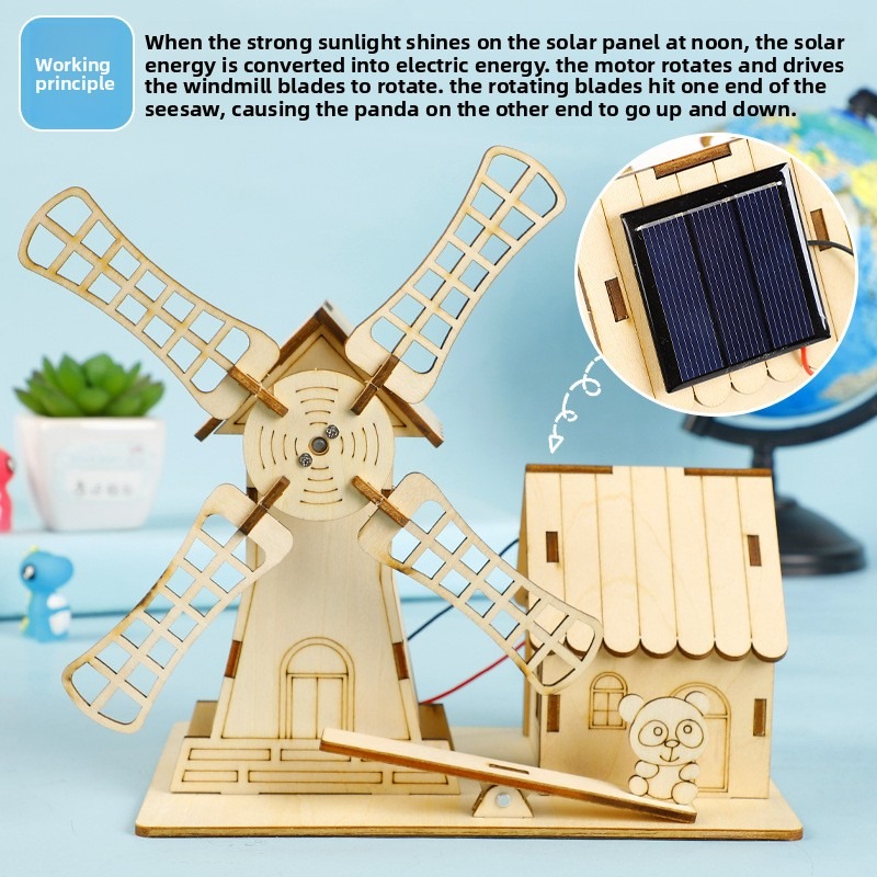 Science Max - Maisons éoliennes solaires, modèles d'assemblage artisanaux