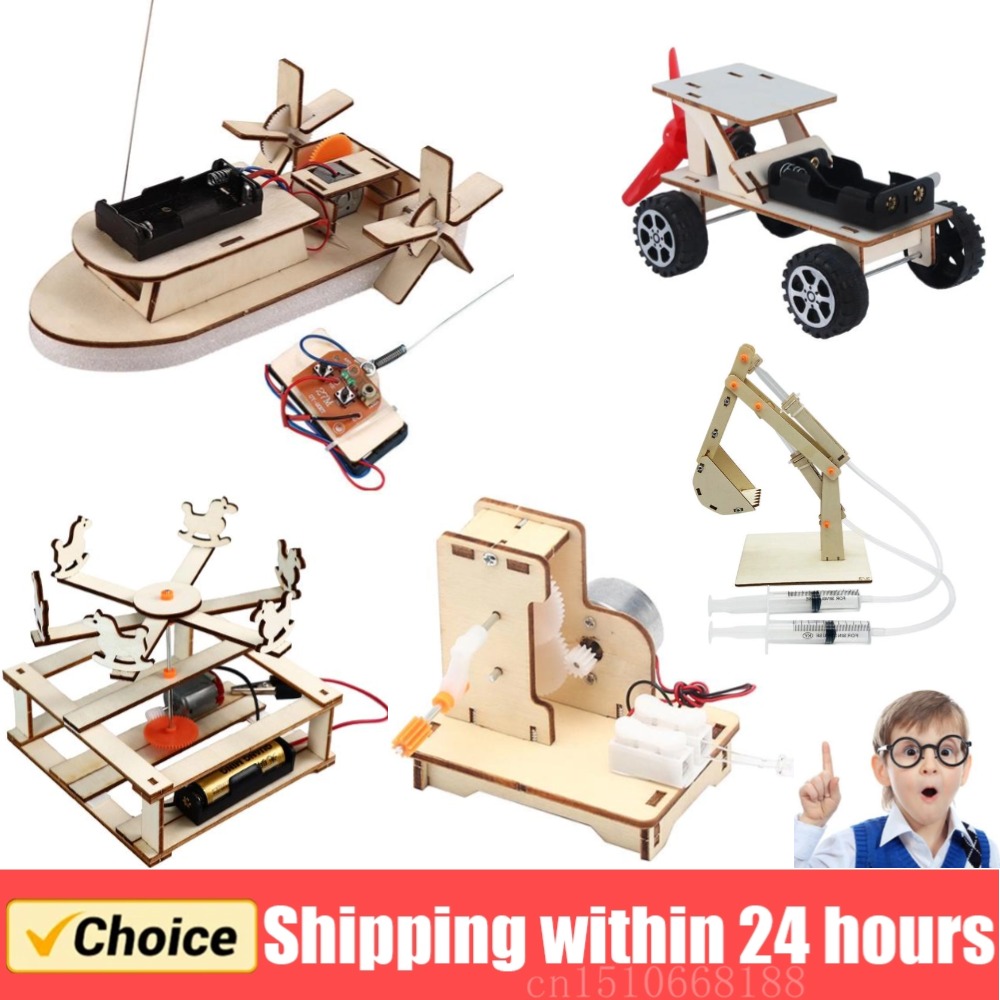 Science Diy Model - Modèle de bateau en bois à