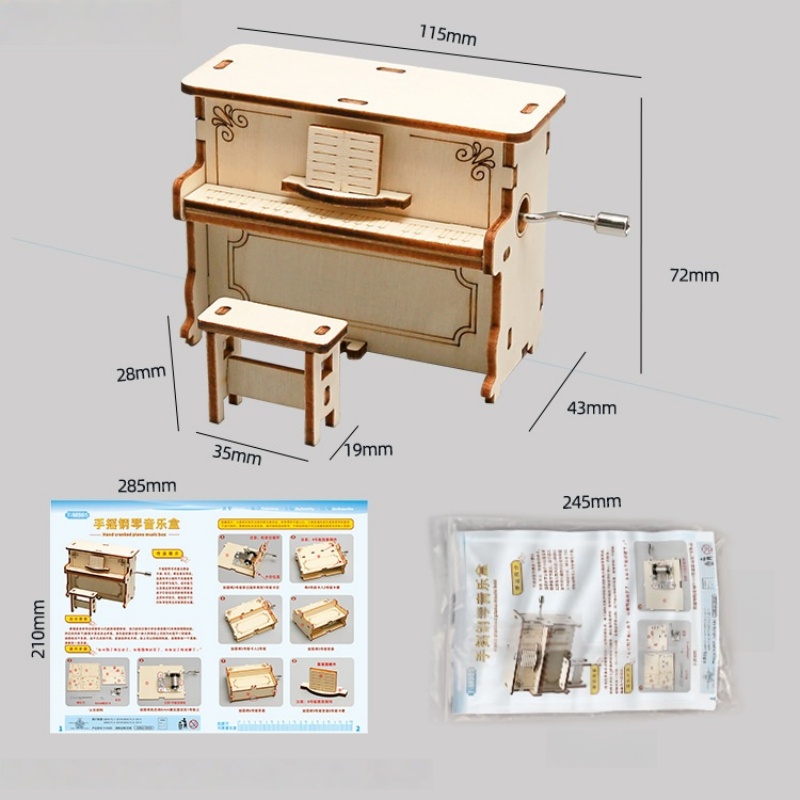 Piano à manivelle DIY pour enf - Science Max avis et prix